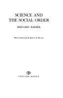 Science and the social order