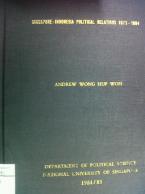 Singapore-Indonesia Political Relations 1973-1984